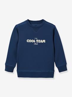Jungenkleidung-Pullover, Strickjacken, Sweatshirts-Sweatshirts-Jungen Sweatshirt „cool team“ CYRILLUS
