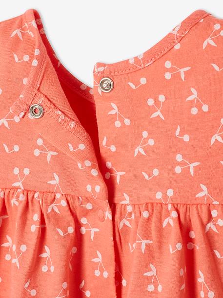 Baby Kleid BASIC - hellgelb+königsblau gestreift+rosa - 12