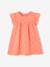 Baby Kleid BASIC - hellgelb+königsblau gestreift+rosa - 9