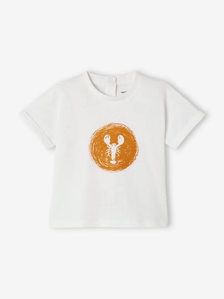 Jungen Baby-Set: T-Shirt, Shorts & Hut - hellbeige+weiß - 10
