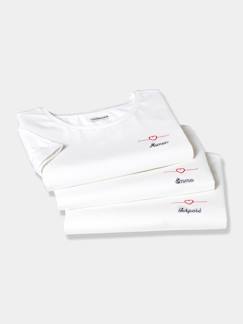 Umstandsmode-Umstandsshirts-Umstandsshirt mit Herz-Stickerei Oeko-Tex, personalisierbar