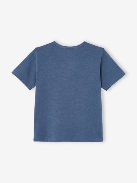 Jungen T-Shirt, Print - dunkelblau+khaki - 2