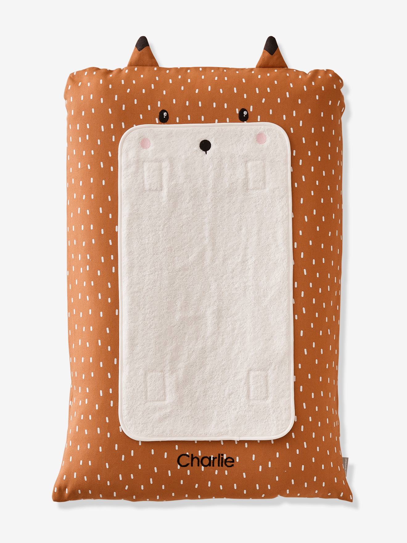 Bezug für Baby Wickelauflage FUCHS, personalisierbar braun von vertbaudet