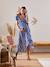 Kleid mit Bindegürtel, Schwangerschaft & Stillzeit - weiß/blau - 10
