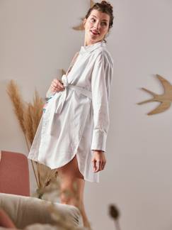 Umstandsmode-Stillmode-Popeline-Bluse für Schwangerschaft & Stillzeit