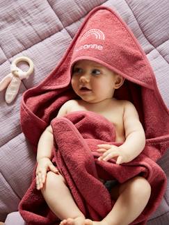 Geschenkideen für die Babyparty-Baby Kapuzenbadetuch & Waschhandschuh, personalisierbar