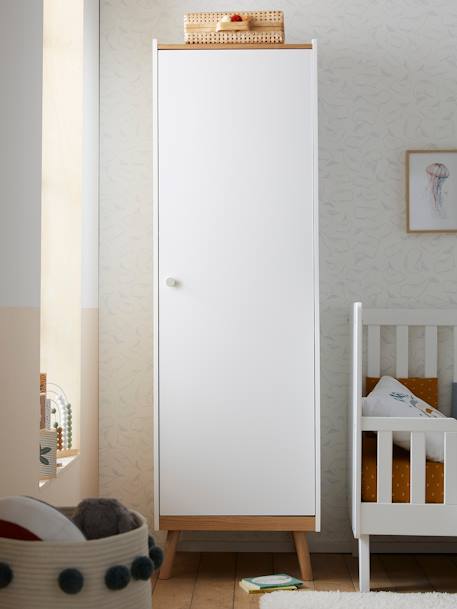 Kinderzimmerschrank „Konfetti“, 1 Tür - weiß/natur - 3