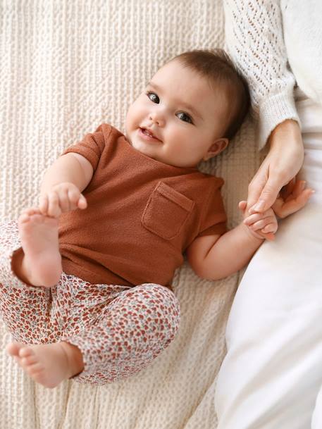 Baby Leggings Oeko-Tex - salbeigrün+sand+wollweiß - 4