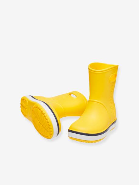 Kinder Gummistiefel „Crocband Rain Boot K“ CROCS™ - gelb+rosa - 6
