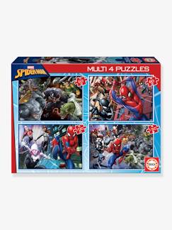 Spielzeug-Pädagogische Spiele-Puzzles-4er-Set Puzzles MARVEL® SPIDERMAN EDUCA®