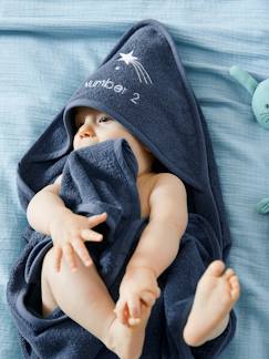 Babymode-Bademäntel & Badecapes-Baby Kapuzenbadetuch & Waschhandschuh, personalisierbar