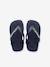 Baby Zehentrenner Brasil Logo II HAVAIANAS - dunkelblau+marine/weiß - 7