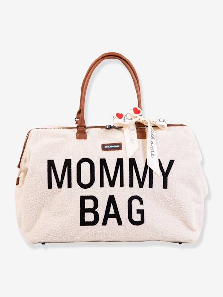Große Wickeltasche „Mommy Bag“, Teddyfleece CHILDHOME - beige+wollweiß - 9