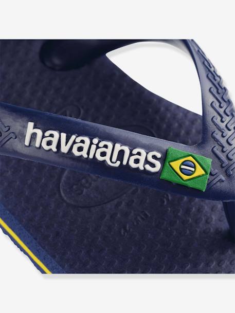 Baby Zehentrenner Brasil Logo II HAVAIANAS - dunkelblau+marine/weiß - 5
