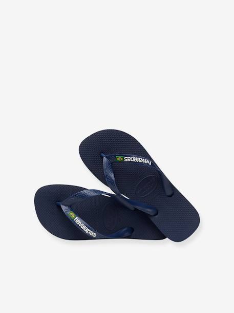 Kinder Zehentrenner Brasil Logo HAVAIANAS - leuchtgrün+leuchtrosa+marine/weiß+nachtblau - 19