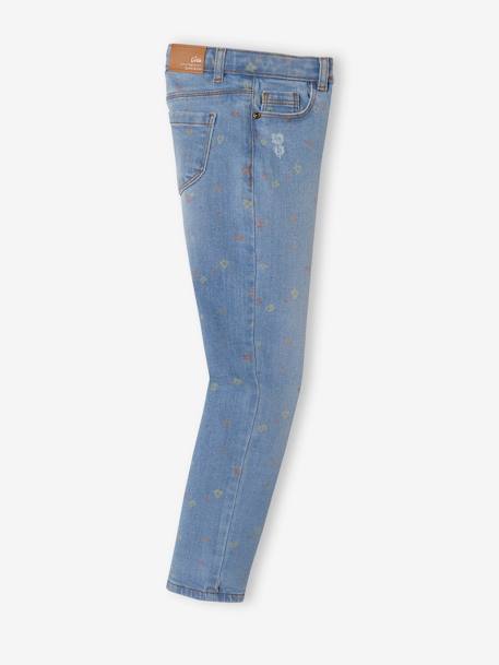 Mädchen Jeans, gerades Bein Oeko-Tex® - bleached+blue stone+double stone+grau - 3