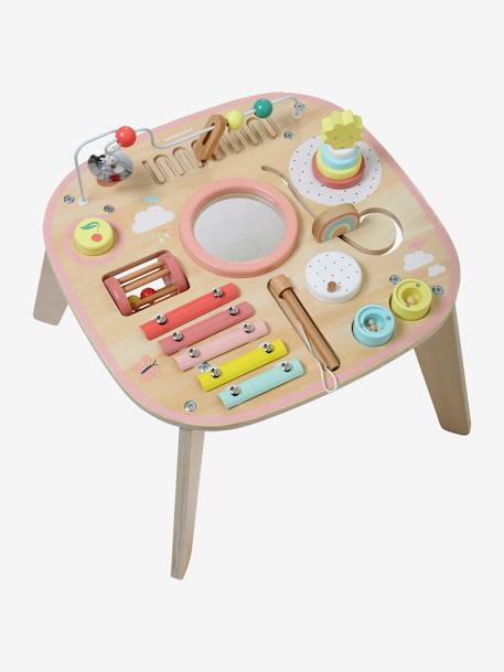 Baby Spieltisch mit Musikinstrumenten, Holz FSC - natur/mehrfarbig+rosa - 6
