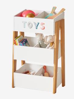 Kinderzimmer-Aufbewahrung-Kommoden & Sideboards-Kinder Spielzeugregal „Retro“