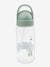 Trinkflasche DONE BY DEER™ mit Trinkhalm, 350 ml - blau+grün+rosa+senfgelb - 6