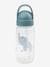 Trinkflasche DONE BY DEER™ mit Trinkhalm, 350 ml - blau+grün+rosa+senfgelb - 3