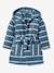 Kinder Bademantel Oeko-Tex, personalisierbar - blau/weiß gestreift - 6