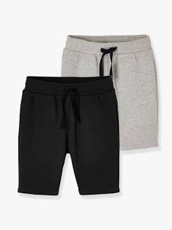 Jungenkleidung-2er-Pack Jungen Sweat-Shorts BASIC Oeko-Tex, Bundweite verstellbar