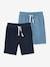 2er-Pack Jungen Sweat-Shorts BASIC Oeko-Tex - nachtblau+blau+rot+nachtblau+schwarz+grau meliert - 1