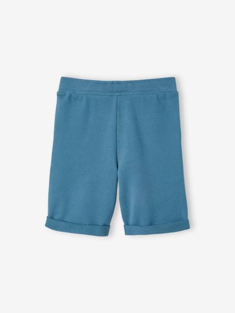 Jungen Bermudas, Sweatware BASIC Oeko-Tex, Bundweite verstellbar braun+dunkelblau+petrol 17