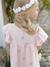 Mädchen Kleid mit Stickereien, Musselin - rosa - 7