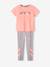 Mädchen Sport-Set: Bustier, T-Shirt & Leggings - rosa - 1
