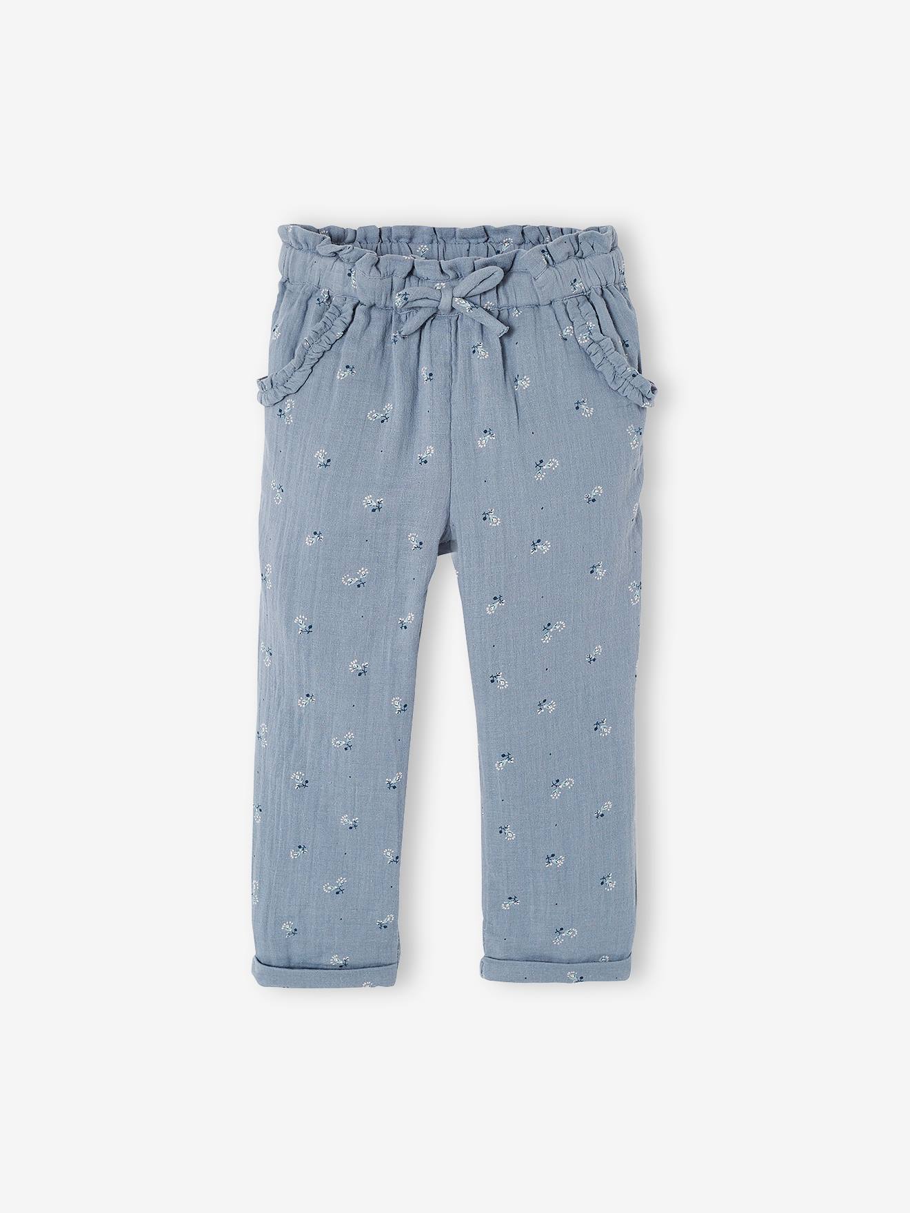 Thumbnail - Mädchen 3/4-Hose mit Blumenprint
