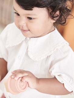 Festliche Kinderkleidung-Babymode-Mädchen Baby Bluse mit Glanzstreifen