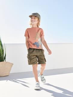 Jungenkleidung-Shorts & Bermudas-Jungen Shorts aus Leinen, Cargo-Style