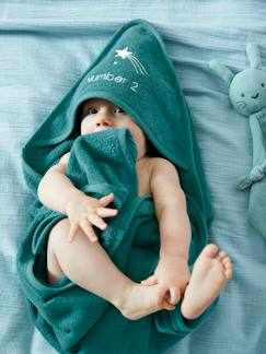 Babymode-Baby Kapuzenbadetuch & Waschhandschuh Oeko-Tex, personalisierbar