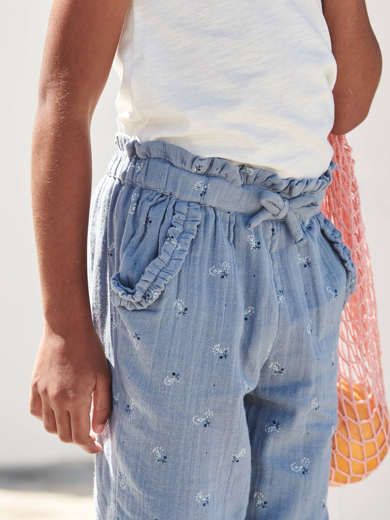 3/4-Hose mit Blumenprint