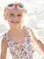 Mädchen Badeanzug mit Blumen  Oeko-Tex® - beige bedruckt - 6