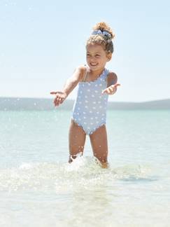 Sommerspass-Mädchen Badeanzug & Haargummi, Herzen