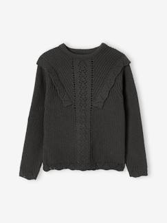 Maedchenkleidung-Pullover, Strickjacken & Sweatshirts-Mädchen Pullover mit Volants Oeko Tex®