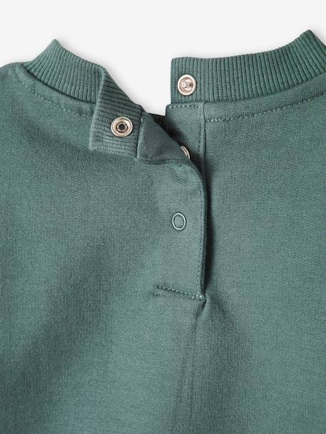 Baby Sweatshirt mit Tier-Print BASIC Oeko-Tex - grün+marine+nachtblau - 4