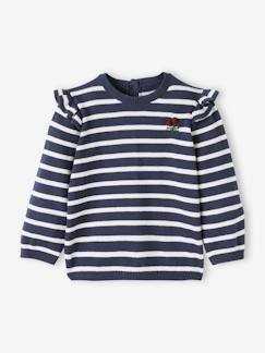 Babymode-Pullover, Strickjacken & Sweatshirts-Pullover-Baby Pullover mit Volants
