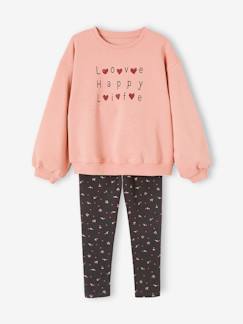 Maedchenkleidung-Sets-Mädchen Set: Sweatshirt & Leggings