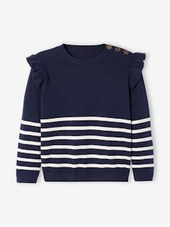 Maedchenkleidung-Pullover, Strickjacken & Sweatshirts-Mädchen Pullover mit Volants