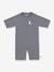 Jungen Baby Schwimmanzug mit UV-Schutz LÄSSIG - grau bedruckt+zartrosa - 1