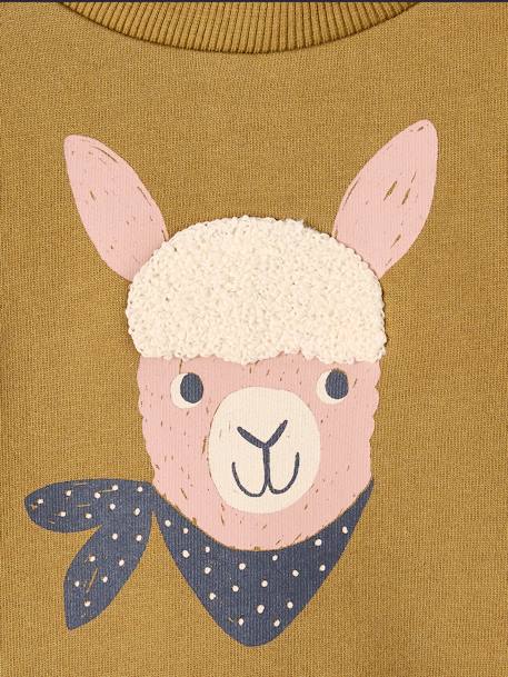 Baby Sweatshirt, Lama - olivgrün - 4