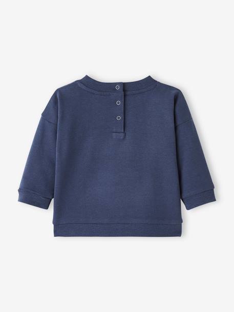 Baby Sweatshirt mit Tier-Print Oeko Tex® - grün+karamell+marine+nachtblau - 11