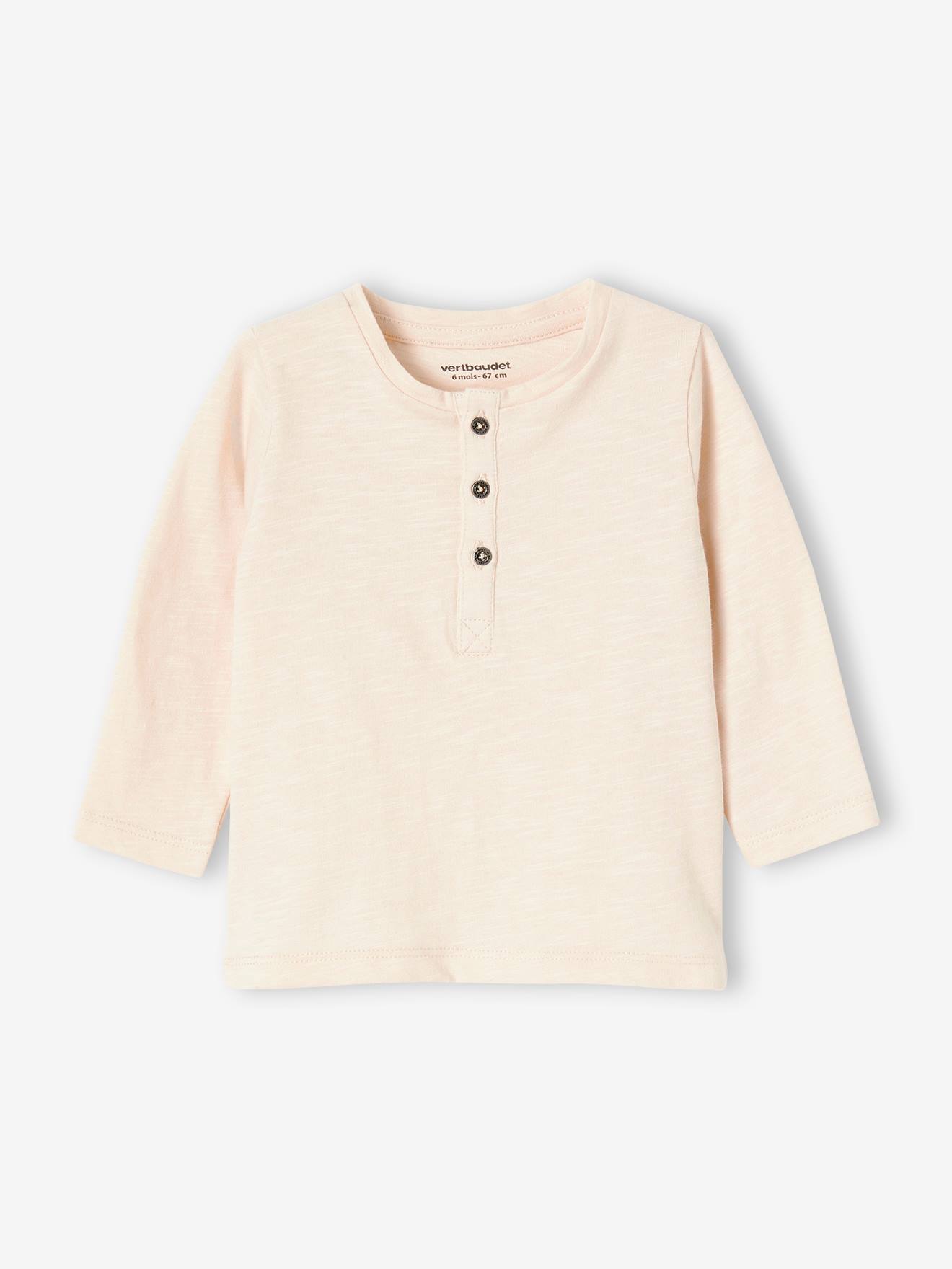 Jungen Baby Langarm-Henley-Shirt BASIC