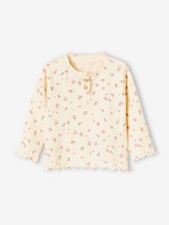 Babymode-Shirts & Rollkragenpullover-Shirts-Mädchen Baby Shirt aus Rippenjersey