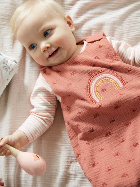 Bio-Kollektion: Baby Sommerschlafsack aus Musselin - rosa - 3