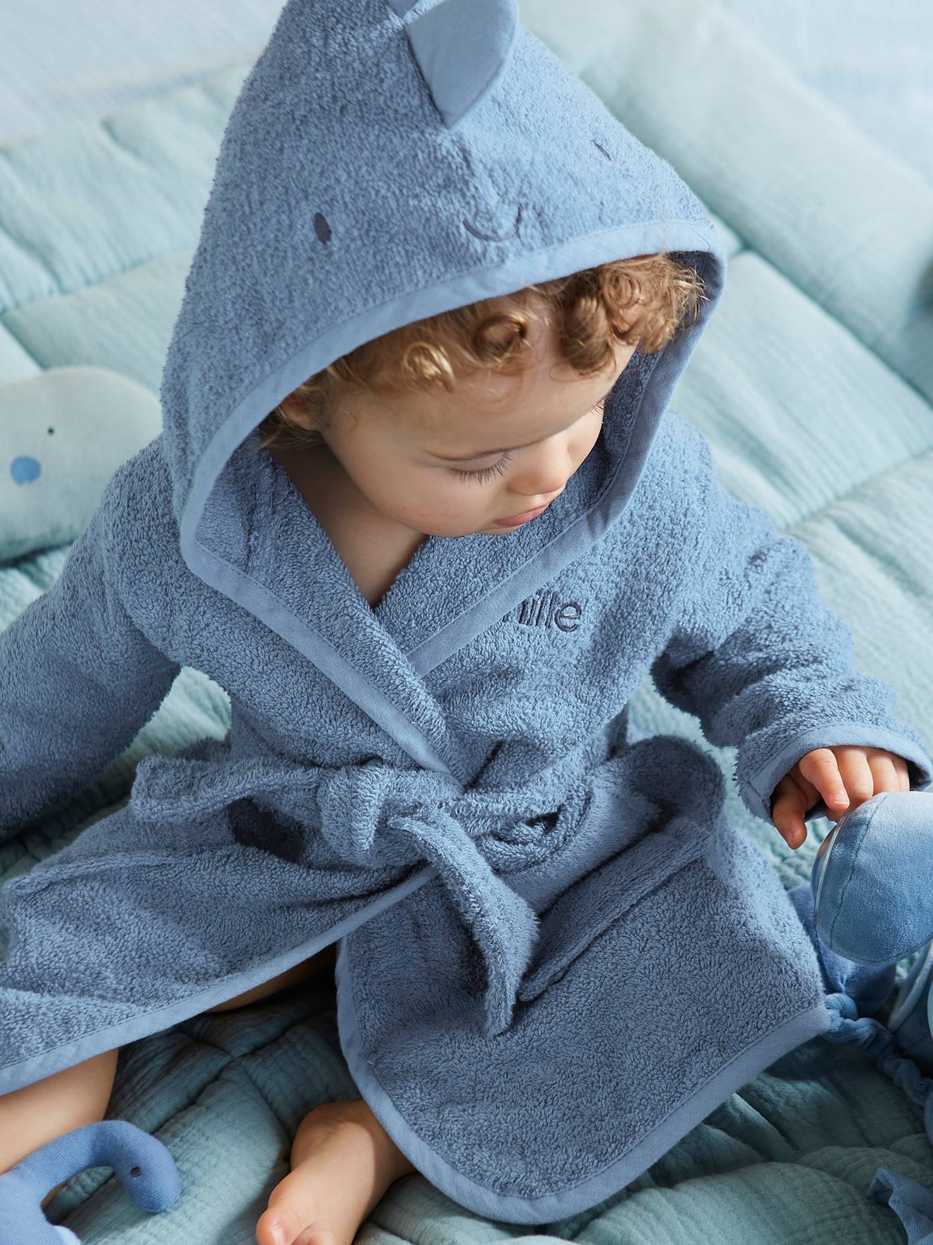 CASA Baby Bademantel Mit Kapuze Nachthemd Säuglings Tier Handtuch Ultra-weiches Fleece Pyjamas Kinderdecke 90-130 cm 