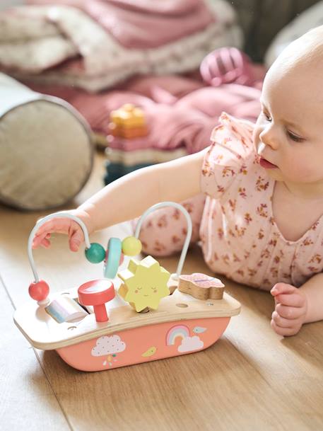 Baby Mini-Spieltisch, Holz FSC® - mehrfarbig/kirsche+sonne+mehrfarbig/pandafreunde - 5